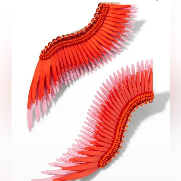mignonne gavigan madeline earrings, red